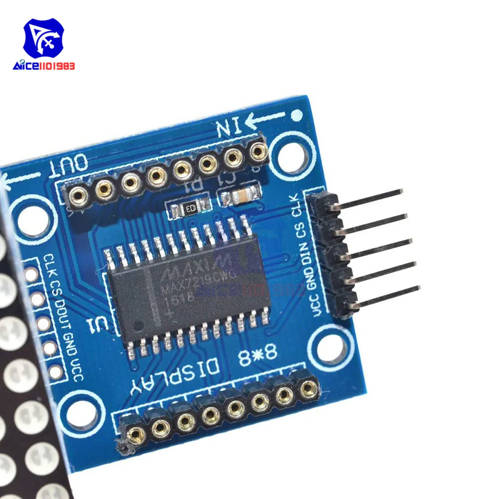 4-in-1 MAX7219 RGB Dot LED Matrix Module 5 4-in-1 MAX7219 RGB Dot LED Matrix Module - Image 5