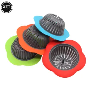 Bright Flower-Shaped Silicone Sink Strainer in Vibrant Colors 11 Hed788f04ce984532a86bc79b83014eacu