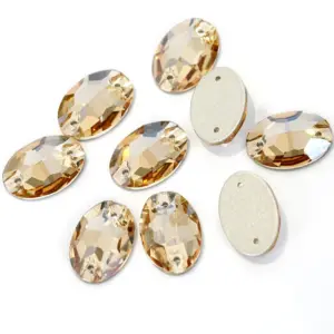 Champagne Gold Teardrop Sew-On Rhinestones Set 5 Hf3bdbb87a1594590b6a92418fa75a476m
