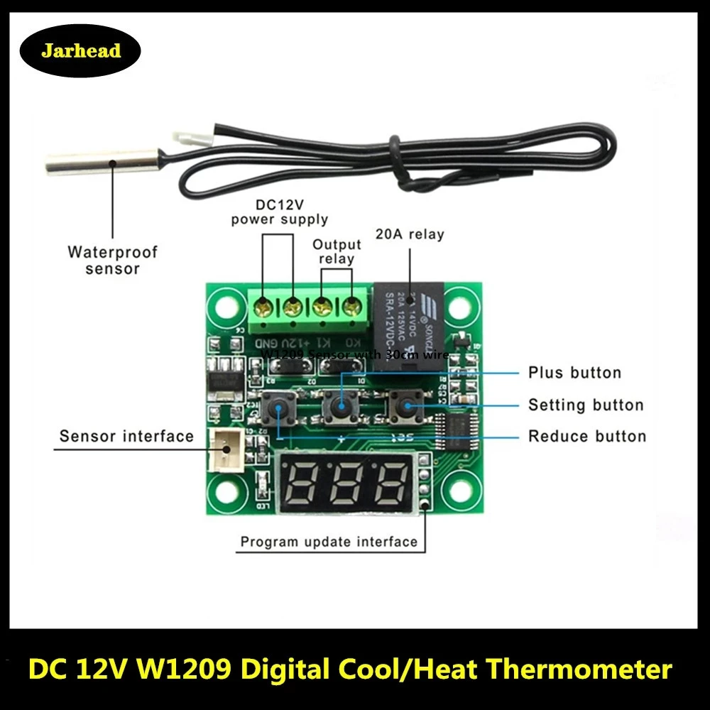 W1209 Digital Temperature Control Module 2 W1209 Digital Temperature Control Module - Image 2
