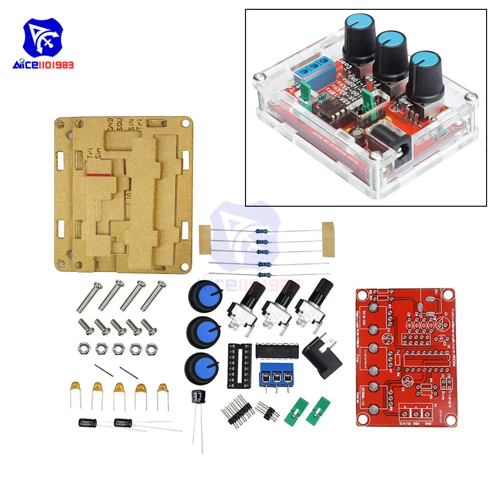 DIY Signal Generator Kit with Transparent Enclosure 2 DIY Signal Generator Kit with Transparent Enclosure - Image 2