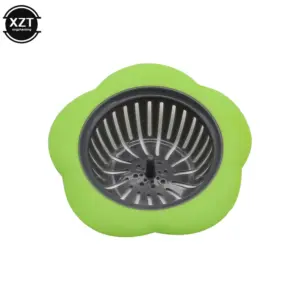 Bright Flower-Shaped Silicone Sink Strainer in Vibrant Colors 12 Hf856c678d30946278b98b24eb0b72789p