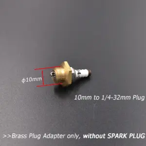 Brass Spark Plug Adapter for RC Cars 15 Hf8689e7efbf54f1bb236bce11d69914f5