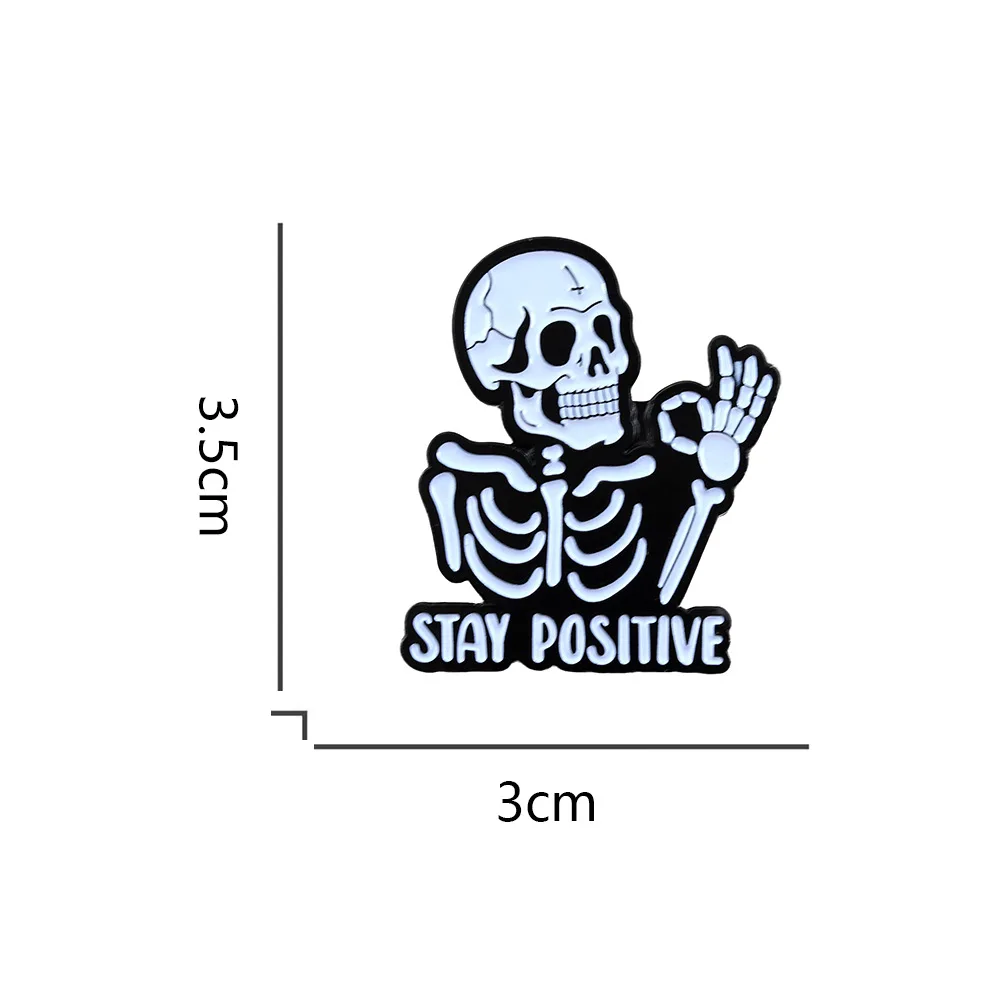 Dark Tide Skull Enamel Pins Set of 5 2 Dark Tide Skull Enamel Pins Set of 5 - Image 2