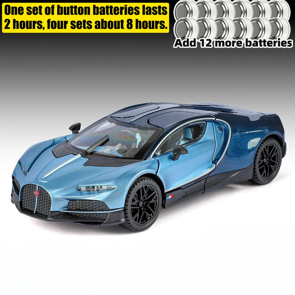 Gold Bugatti 1:24 Diecast Model Car 7 Gold Bugatti 1:24 Diecast Model Car - Image 7