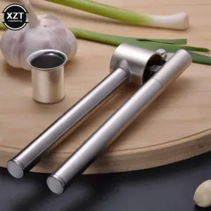 Stainless Steel Garlic Press with Peeler 11 S003b45e589d047968d5e3579dcff0b6bZ