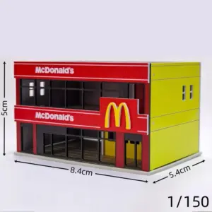 Miniature Modern McDonald's Restaurant Model in 1:64-150 17 S003cf6f052d443a1bbe32f46057f938fx