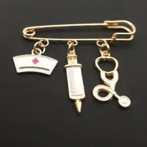 Medical-Themed Brooch Collection with Enamel Accents 12 S0048287ea27042cc85c23068a943f2169
