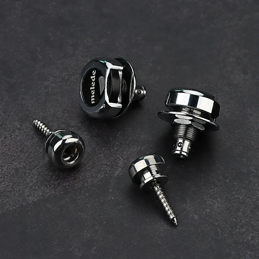 Heavy-Duty Zinc Alloy Guitar Strap Locks Set 2 Heavy-Duty Zinc Alloy Guitar Strap Locks Set - Image 2