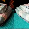 AMX-32 Tank Paper Model Kit for Collectors