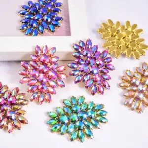 Vibrant Rhinestone Flower Appliques (4.5x4 cm) 11 S0088aacb489e4e36b666f03544d70b73Z
