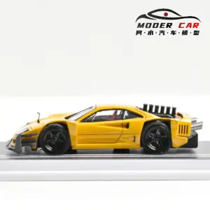 Vibrant Yellow 1:64 Diecast Racing Car 9 S00a4d88599c5438bb092f1c6c7a82be6V