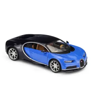 Blue Bugatti Chiron 1:24 Diecast Model Car 15 S00d0bd5a1fff4bd6b60c6465b250e9beu
