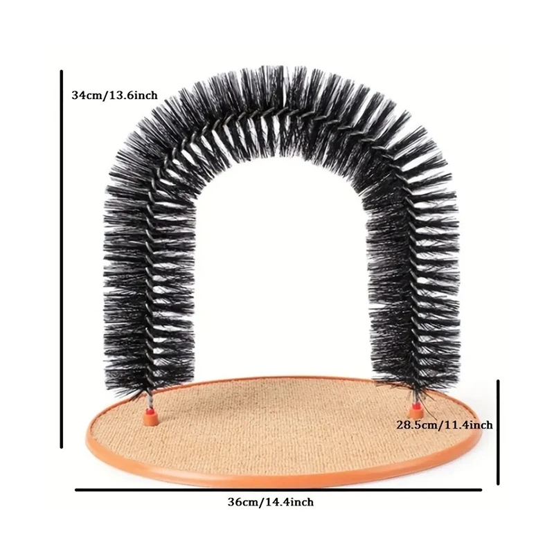 Cat Toy Arch with Grooming and Scratching Features 3 Cat Toy Arch with Grooming and Scratching Features - Image 3