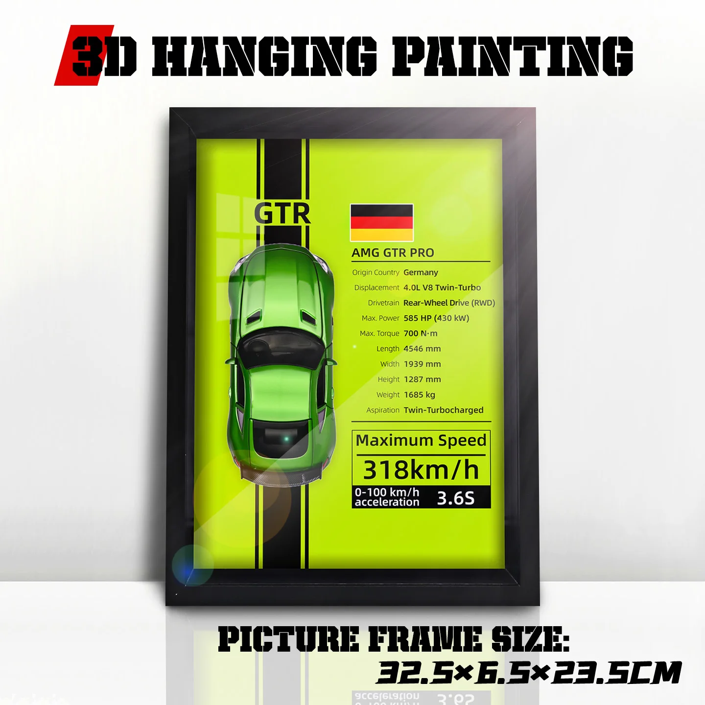 3D Alloy Car Model Wall Decor 1:32 Scale 7 3D Alloy Car Model Wall Decor 1:32 Scale - Image 7