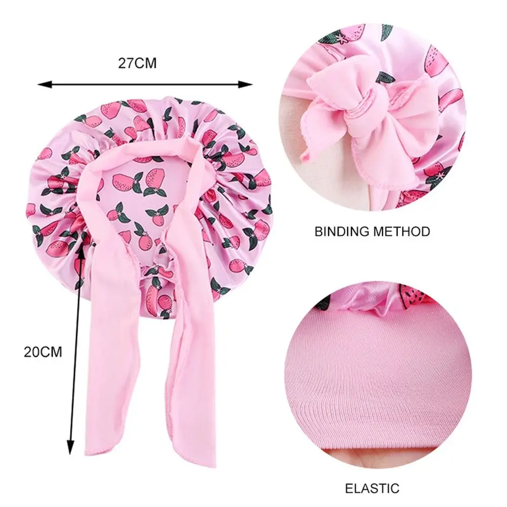 Pink Satin Sleep Cap for Children 2-8 6 Pink Satin Sleep Cap for Children 2-8 - Image 6