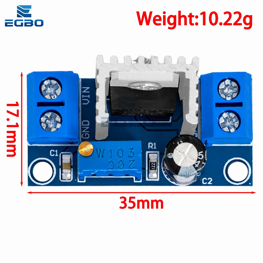 Adjustable LM317 Voltage Regulator Module 4 Adjustable LM317 Voltage Regulator Module - Image 4
