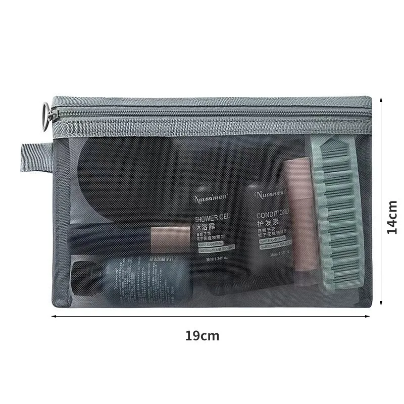 Large Capacity Mesh Cosmetic Bag for Travel 10 Large Capacity Mesh Cosmetic Bag for Travel - Image 10