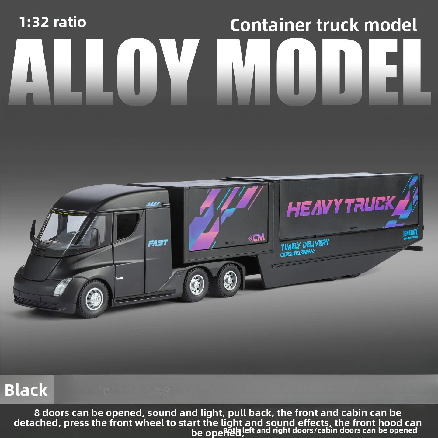 1:32 Scale Diecast Heavy Truck Model 8 1:32 Scale Diecast Heavy Truck Model - Image 8