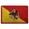 Embroidered Sicilian Flag Patch with Triskelion
