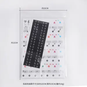 Colorful Transparent Piano Key Stickers for 88-49 Keys 13 S0264efd467d44a61953325ef8bde5bd8X