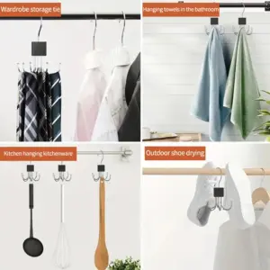 Modern Stainless Steel Rotatable Closet Hanger 10 S027f81432017429ca848bcccc78ac35dA