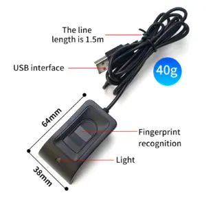 Black USB Biometric Fingerprint Scanner 11 S02a27d0144fa4ede8d9865c068c64774Q