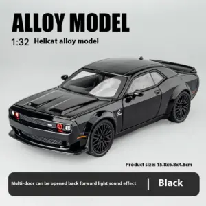 1:32 Scale Black Sports Car Model with Sound 16 S02a8492da9dd4d768c67351c51bce94cy 1