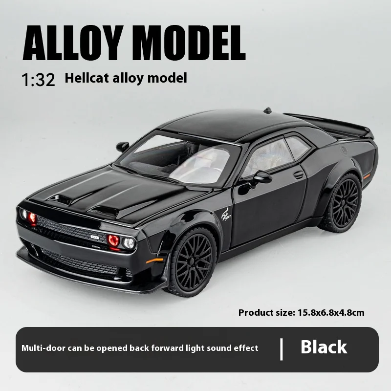 1:32 Scale Black Sports Car Model with Sound 8 1:32 Scale Black Sports Car Model with Sound - Image 8