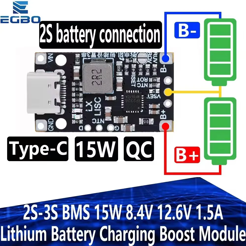 2S/3S Lithium-Ion Battery Charger Module 2 2S/3S Lithium-Ion Battery Charger Module - Image 2