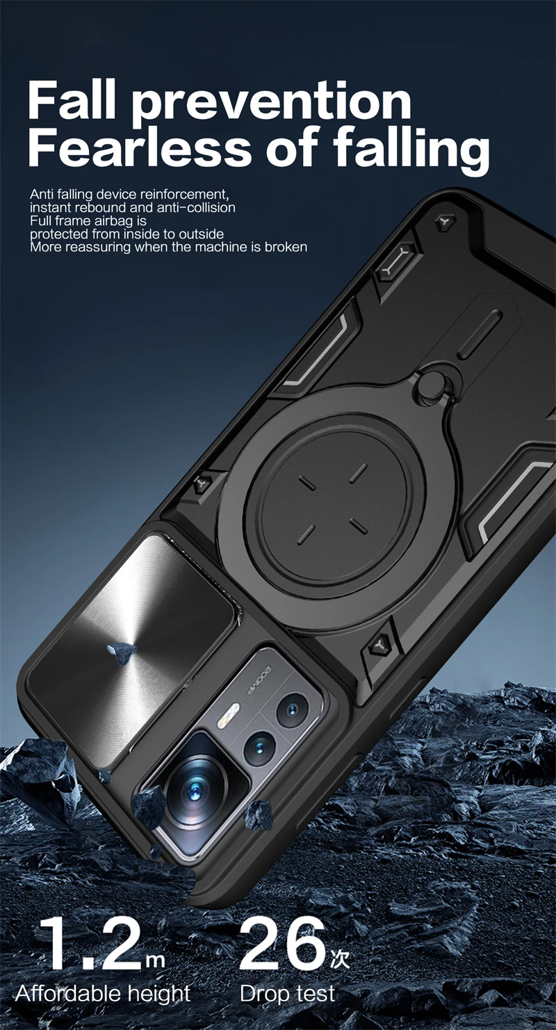Rugged Xiaomi 12T Pro Phone Case with Stand 2 Rugged Xiaomi 12T Pro Phone Case with Stand - Image 2