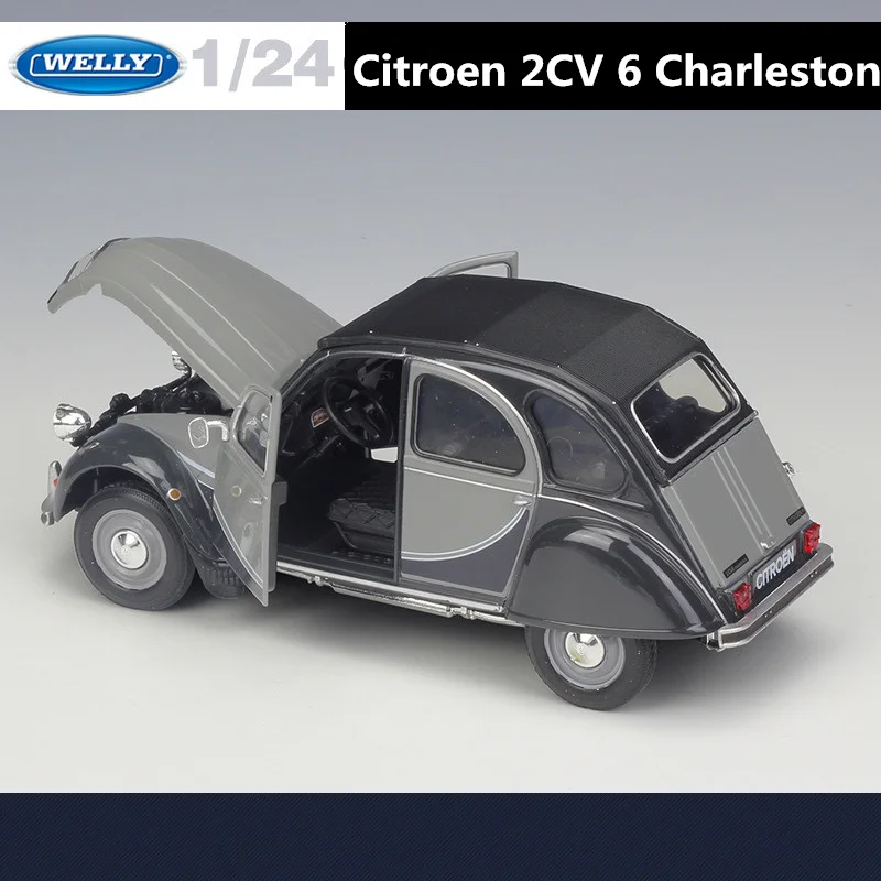 Vintage Citroen 2CV 6 Charleston 1:24 Diecast Model 5 Vintage Citroen 2CV 6 Charleston 1:24 Diecast Model - Image 5