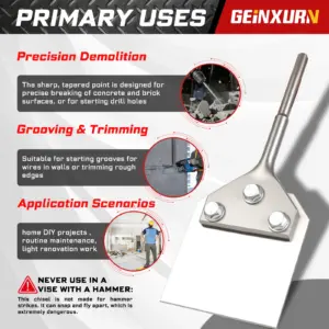 Professional SDS PLUS Demolition Chisel 9.4" 10 S0355584590924c758b67347b621db573f