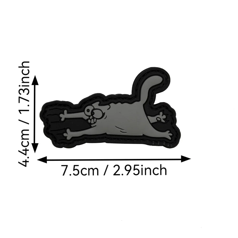 Vibrant Cartoon Cat Patch with 3D Embroidery 8 Vibrant Cartoon Cat Patch with 3D Embroidery - Image 8