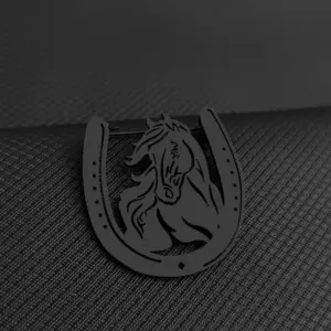 Western Horseshoe Brooch in Metallic Finish 9 S035e9554e5684391969404a8791609db8