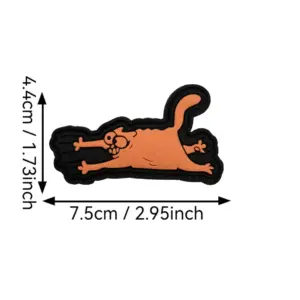 Vibrant Cartoon Cat Patch with 3D Embroidery 13 S036bfa394bfa4465bbc215afb9fb091bw