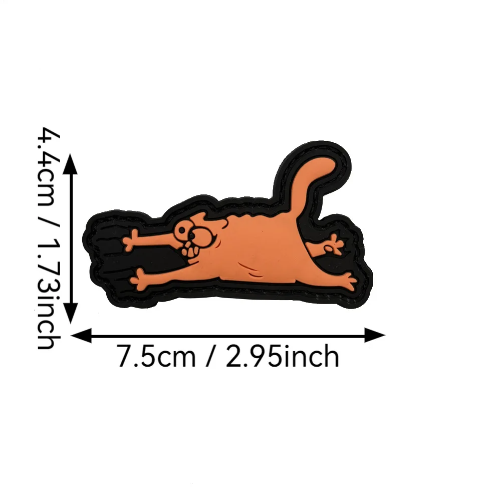 Vibrant Cartoon Cat Patch with 3D Embroidery 5 Vibrant Cartoon Cat Patch with 3D Embroidery - Image 5
