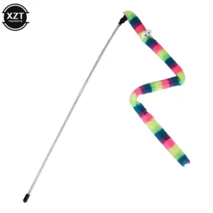 Colorful Snake-Shaped Cat Teaser Wand 10 S0392200cc6984faea5cdd5b6e5cbf7a0X