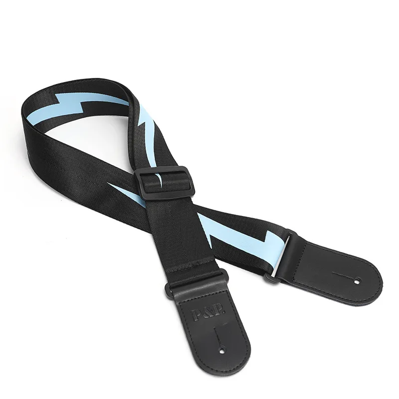Vibrant Lightning Guitar Strap for Electric & Acoustic 9 Vibrant Lightning Guitar Strap for Electric & Acoustic - Image 9
