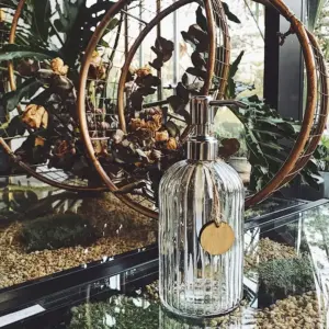 Elegant 400ml Glass Soap Dispenser with Stainless Steel Pump 11 S03c18e88994943779a623f2011f3ba0f9