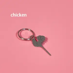 Stainless Steel Chicken Keychain Accessories 18 S03c8d1781f48435fa409e84bdfe41dd0a