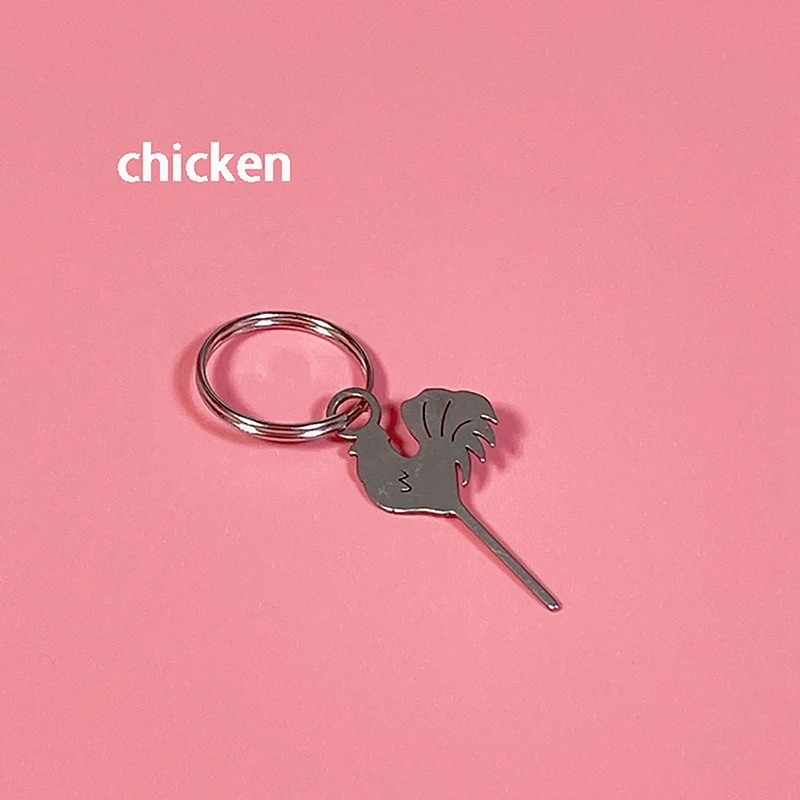Stainless Steel Chicken Keychain Accessories 9 Stainless Steel Chicken Keychain Accessories - Image 9