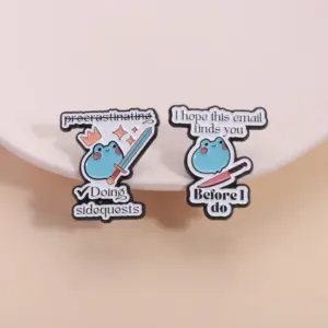 Playful Blue Frog Brooch for Accessories 11 S03f0d1aeac3f4fac95426e50b5ea9b93A