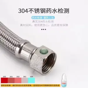 Stainless Steel Braided Plumbing Hose 20cm-200cm 9 S0422b47869c841bfaf8e16dfa8acd811g