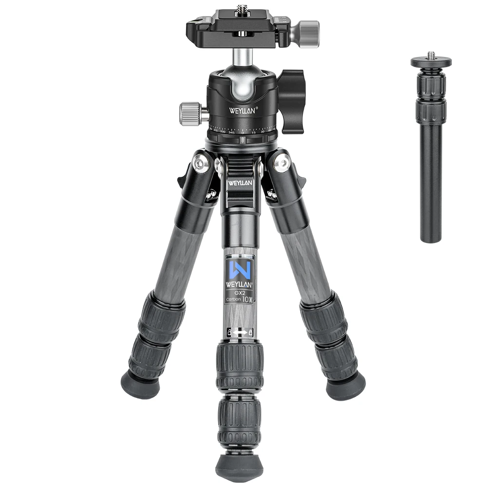 WEYLLAN GX2 Mini Carbon Fiber Tripod 9 WEYLLAN GX2 Mini Carbon Fiber Tripod - Image 9