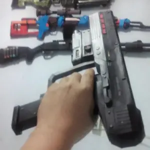 War Human Pistol M6S Paper Model Kit 9 S0448e723650b45a9a5f451a10682cbc37