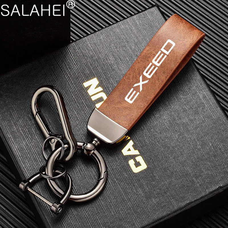 Vintage Leather Emblem Keychain for Cars 5 Vintage Leather Emblem Keychain for Cars - Image 5