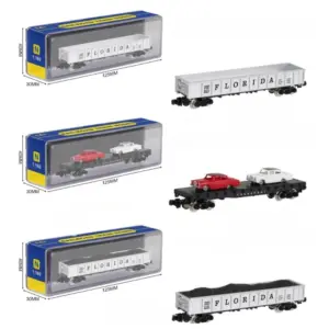 N-Scale 1/160 Model Train Car Collection 15 S044d47dd38974da9b9bdac4a90c6f18d5