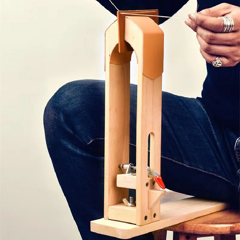 Handcrafted Wooden Leather Clamp Set 2 Handcrafted Wooden Leather Clamp Set - Image 2