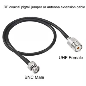 UHF Female to BNC Male RF Coaxial Cable 1m 9 S04a1b1194d5b4e37803810450c3d1d1co